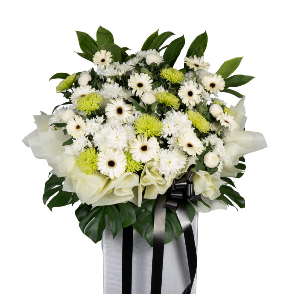 Heartfelt Condolence stand by farmflorist
