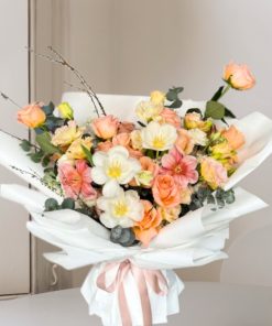 Peach Serenity Whisper Ultra Premium and Giant Bouquet