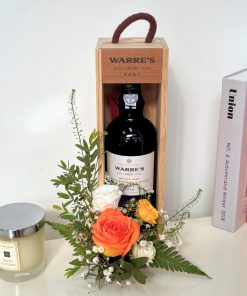 The Warre’s Wine Crate with Fresh Flowers